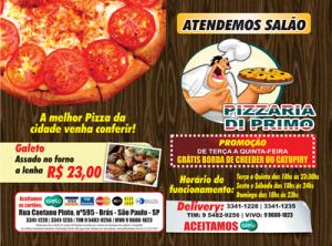 DI PRIMO PIZZARIA, São Paulo - Cardápio, Preços & Comentários de  Restaurantes