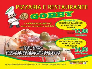 Mala Direta - Pizzarias, Deliverys e Restaurantes - Gobby